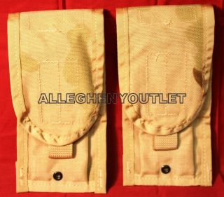 2 Us Military Double Mag Pouch Desert Camo,  Molle Ammo Pouch