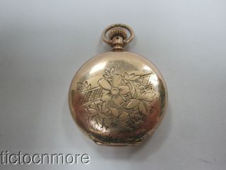 Antique 14k Gold Illinois Grade 130 4s Hunting Pendant Pocket Watch 1889 48g
