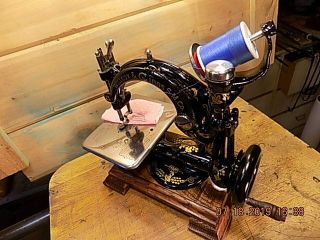 Antique Hand Crank Willcox Gibbs sewing machine.  RESTORED 1880 11