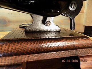 Antique Hand Crank Willcox Gibbs sewing machine.  RESTORED 1880 6