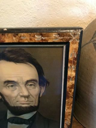 Antique Portrait of Abraham Lincoln In Antique Frame 6