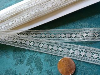 Wow.  Intricate French Antique Lace Val Trim 6 Yards Cotton