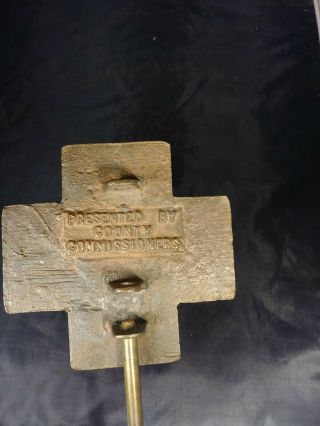 Spanish American War Veteran Grave Marker Brass 1898 - 1902 Cube Puerto Rico U.  S.  A 3