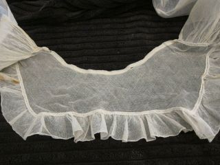 c.  1890 Antique French Lacey Bonnet & Shawl 4