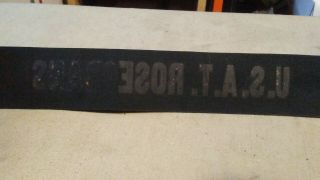 YEAR 1900 U.  S.  A.  T.  ROSECRANS Cap Hat Tally Ribbon BOXER REBELLION 3