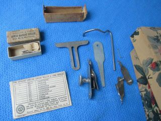 Wilcox Gibbs Antique Vintage Treadle Sewing Machine Attachments Needles & Parts