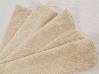 Vtg Antique French European Nubby Hemp Linen Fabric Feed Sack Grain Bag 20x44
