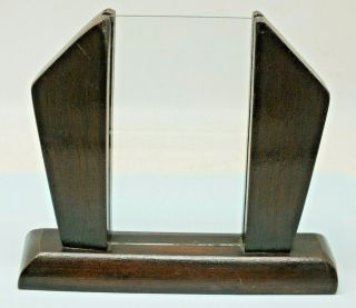 Vintage Wooden Freestanding Art Deco Photo Frame Oak 1930s