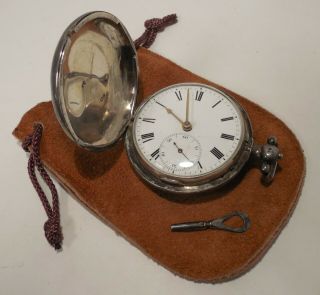 Early - Chas Wilson - London - Key Wind - Sterling Silver - Fusee - Pocket Watch
