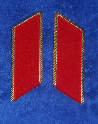 Soviet Russian Army Infantry Red Parade Collar Tabs Uniform Emblem Ussr