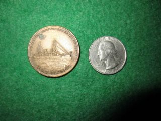 1898 U.  S.  S.  Olympia Token/medal Made From Ships Propeller Spanish - American War