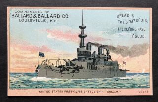 1890 Trade Card,  Ballard 