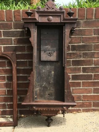 3 Weight Vienna Regulator Clock Case Only @ 1870 Extra Fancy Large 72 Beat