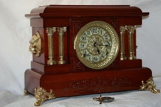 Antique Seth Thomas Shelf Mantle Clock - Totally - Restored - C/1906 A
