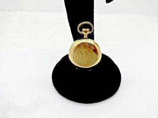 WOMEN ' S ANTIQUE TIFFANY CO.  18K SOLID GOLD MECHANICAL PENDANT POCKET WATCH,  RUNS. 8