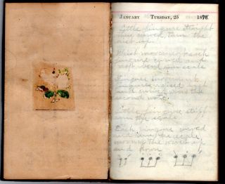 RARE 1898 Handwritten Diary Blanch Yeomans Halstead Kansas Spanish American War 8