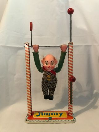 Jimmy Clown Arnold Tin Toy With Defects Vintage Made In Western Germany