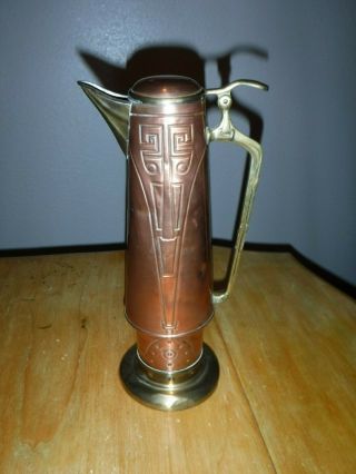 Vintage Secessionist Art Nouveau pitcher GBN,  Gebrüder Bing Nürnburg 3