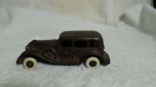 VINTAGE c1930 ' s A C WILLIAMS CAST IRON TOY PACKARD SEDAN CAR TIRES 4