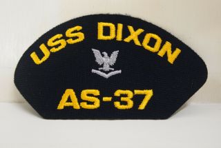 2 Uss Dixon As - 37 Patches Patch Ship Boat W/ Eagle