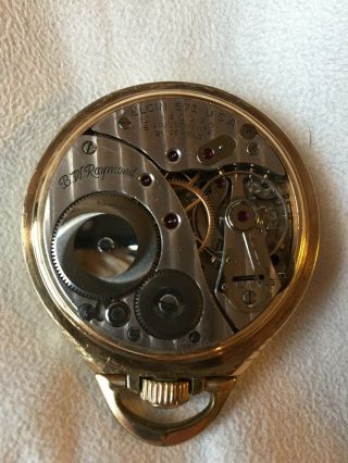 Vintage1951 Elgin 571 Model 20 B.  W.  Raymond 21J 10k Gold Filled Pocket.  BROKEN. 2