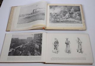 1898 HC 2 Vol Book Set PEARSON ' s WAR PICTURES & OUR NATION IN WAR Spanish & US 5