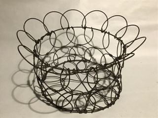 Vintage Wire Folding Egg Basket