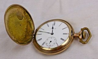 Elgin Pocket Watch 20 Year Gold Filled Round Case Fancy Engraved