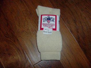 U.  S Military Issue Army Cold Weather Wool Socks Size Large U.  S.  A Made