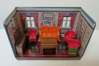 Vintage Marx Newlyweds Tin Litho Parlor Orig.  Box