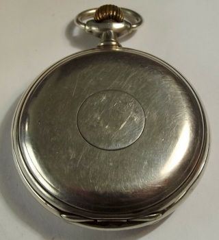 Longines Pocket Watch Solid Silver Case Full Hunter Ref 795284 Roman Numerals