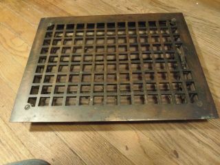 Antique Vintage Cast Iron Heating Floor Grate Louver Register Vent