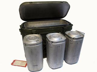 U.  S.  Army " Insulated Food Container ",  The Successor To The Mermite Container.
