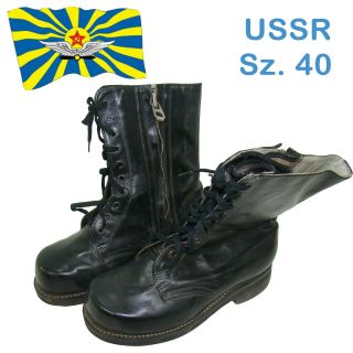 Rare Sz.  40 Soviet Russian Combat Pilot Boots Air Force Ussr Or Vdv Uniform