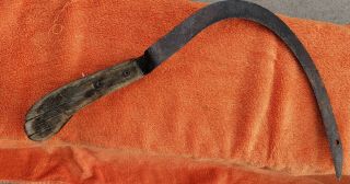 Three (3) Antique Hand Sickles Scythes Farm Tools Primitive Axe Corn Tool 3