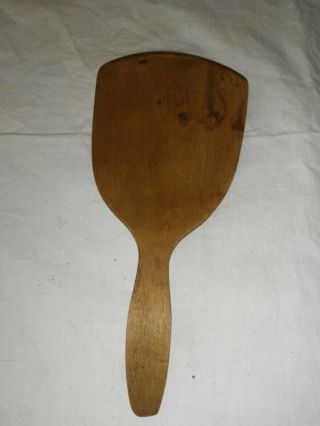 Vintage Wooden Scoop Spoon Butter Paddle Primitive Ladle Curved Handle