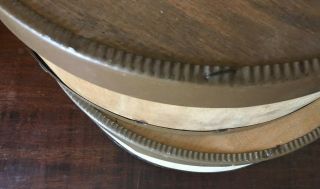 2 Vintage Primitive Round Bentwood Pantry Cheese Box Wood 3
