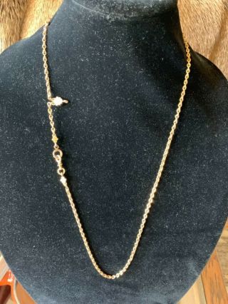 Vintage 14k Gold Chain From A Pocket Watch 1890