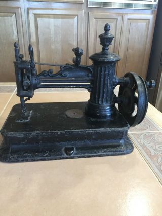 Antique Shaw And Clark Sewing Machine 1864