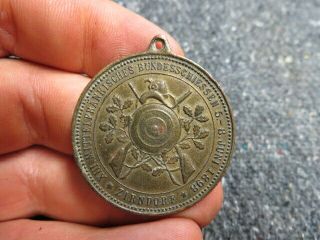 Pre Wwi Imperial German Bavarian Shooting Competition 1898 Medal
