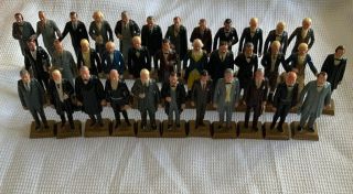 Vintage - Marx - Presidents - Mixed - Set Of 35 - Hard Plastic - Toy - Figures - Late - 1960 