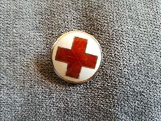 Cuba Ww1 Republic Cuban Red Cross Button Pin Medal 1930s