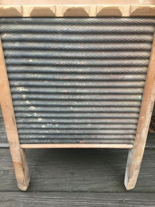 Vintage Antique National Washboard Co The Brass King NO.  801 Old Wash Board 8