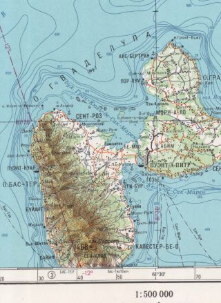 Russian Soviet Military Topographic Maps - ST JOHN ' S (Antigua and Barbuda) 4