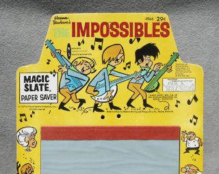 The Impossibles 1967 Hanna Barbera Magic Slate Cartoon Toy Vintage Tv Rock Band