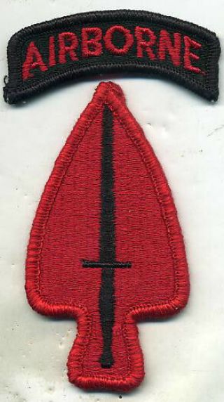 Us Army Special Operations Command Airborne Red Patch