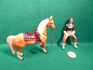 HARTLAND DALE EVANS - GREEN & TAN OUTFIT WITH HORSE & ACCESSORIES 5
