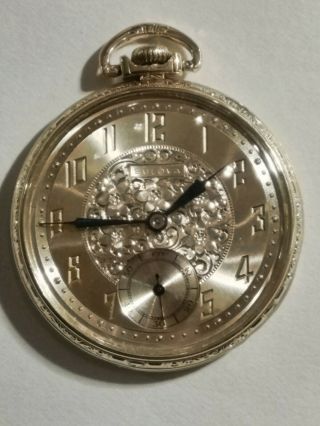 Bulova ART DECO 12 size 17 jewels fancy dial (1920 ' S) 14K.  gold filled case. 2