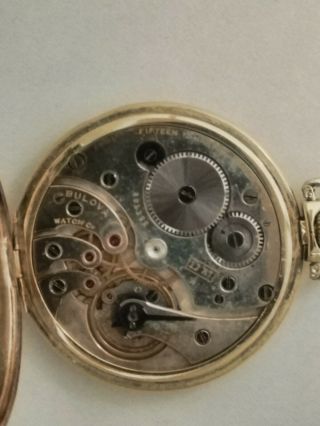 Bulova ART DECO 12 size 17 jewels fancy dial (1920 ' S) 14K.  gold filled case. 5