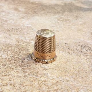 Vintage 14k Solid Yellow Gold 8 Thimble 3.  0 Grams Cs - 3017